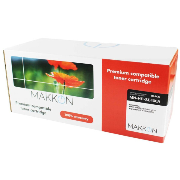 

Картридж Makkon HP CLJ CE400A (507A) (SE400A) 5.5k black (MN-HP-SE400A)