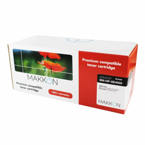 

Картридж Makkon HP CLJ CE400X (507X) (SE400X) 11k black (MN-HP-SE400X)