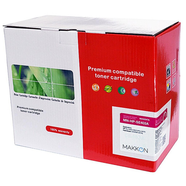 

Картридж Makkon HP CLJ CE403A (507A) (SE403A) 6k magenta (MN-HP-SE403A)