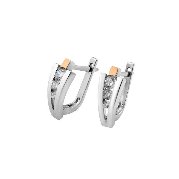 

Серебряные серьги GS с золотом