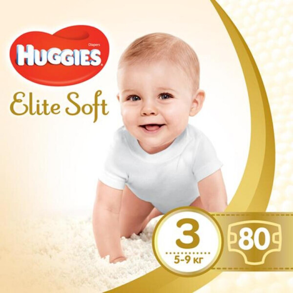 

Подгузник Huggies Elite Soft 3 Mega 80 шт (5029053545295)