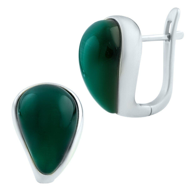 

Серебряные серьги GS с кошачим глазом (0872933)