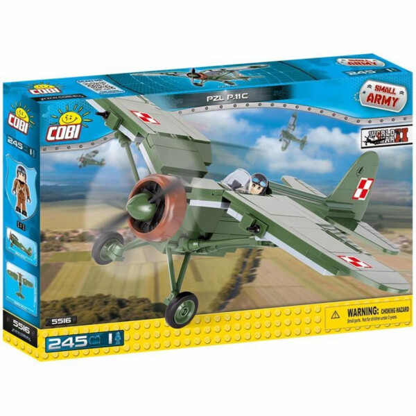 

Конструктор Cobi Вторая Мировая Война Самолет PZL P.11C, 245 деталей (COBI-5516)