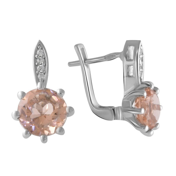 

Серебряные серьги GS с морганитом nano (2045489)