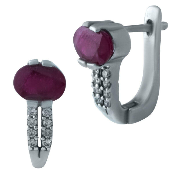 

Серебряные серьги GS с натуральным рубином (0324470)