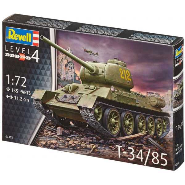

Сборная модель Revell Танк Т-34/85 уровень 4, 1:72 (RVL-03302)