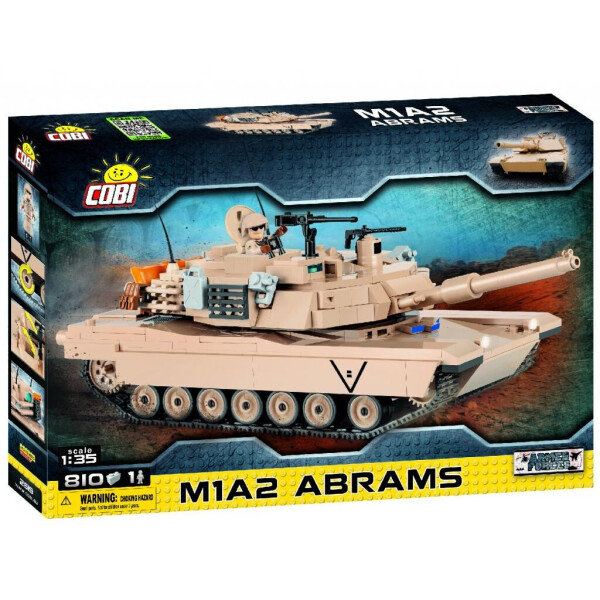 

Конструктор Cobi Танк M1 Абрамс 815 деталей (COBI-2619)