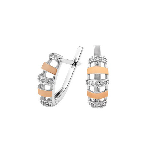 

Серебряные серьги GS с золотом