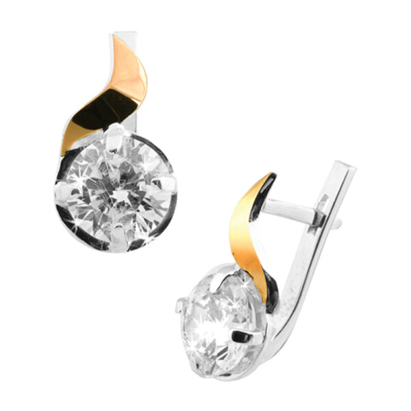 

Серебряные серьги GS с золотом