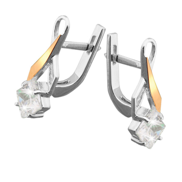 

Серебряные серьги GS с золотом