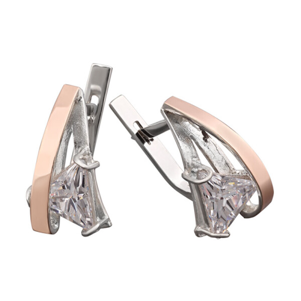 

Серебряные серьги GS с золотом