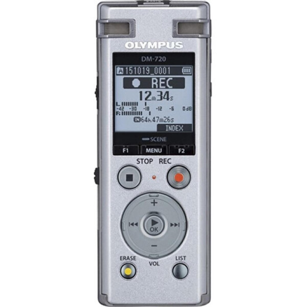 

Цифровой диктофон OLYMPUS DM-720 4GB (V414111SE000)