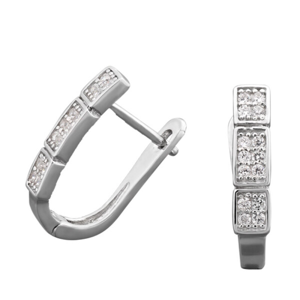 

Серебряные серьги GS с мелкими камнями