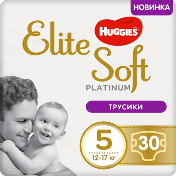 

Подгузник Huggies Elite Soft Platinum Mega 5 12-17 кг 30 шт (5029053548203)