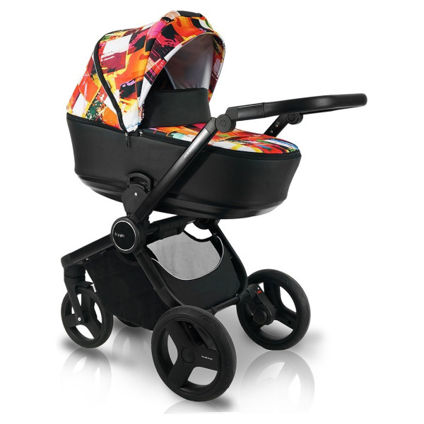 

Детская коляска универсальная 2 в 1 Bexa Fresh FR-14 разноцветный (черная кожа)