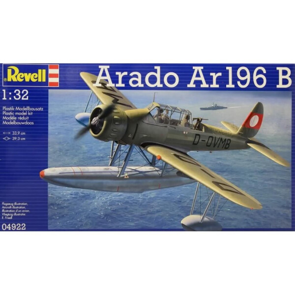 

Сборная модель Revell Гидросамолёт-разведчик Arado Ar196B 1:32 (4922)