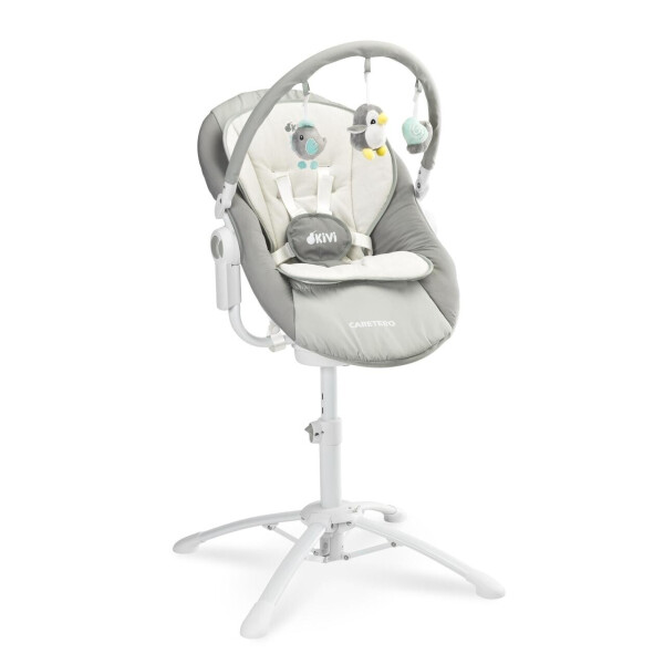 

Качель, шезлонг, стульчик для кормления Caretero Kivi 3 в 1 Grey