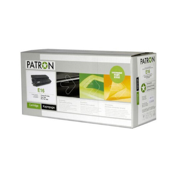 

Картридж PATRON CANON E16 EXTRA (для FC/PC copiers) (CT-CAN-E16-PN-R)