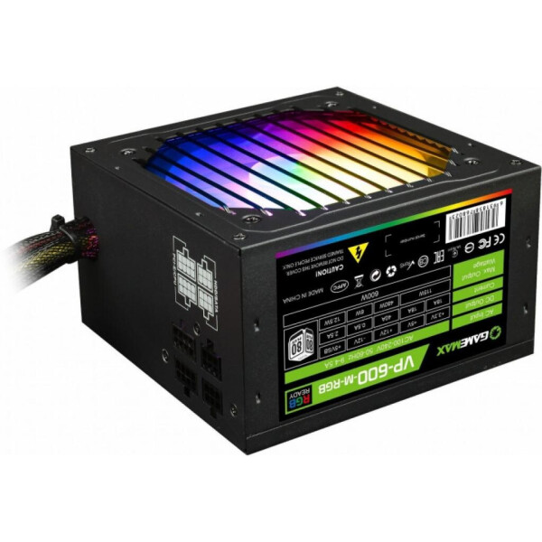 

Блок питания GAMEMAX 600W (VP-600-M-RGB)