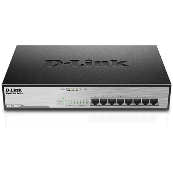 

Коммутатор сетевой D-Link DGS-1008MP
