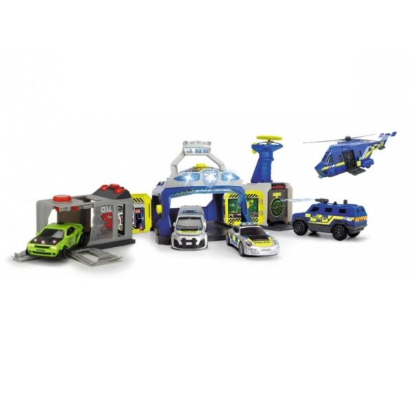 

Игровой набор Dickie Toys Управление полиции с 4 машинами и вертолетом (3719011)