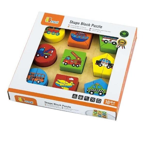 

Пазл Viga Toys 'Формы. Транспорт' (59586)