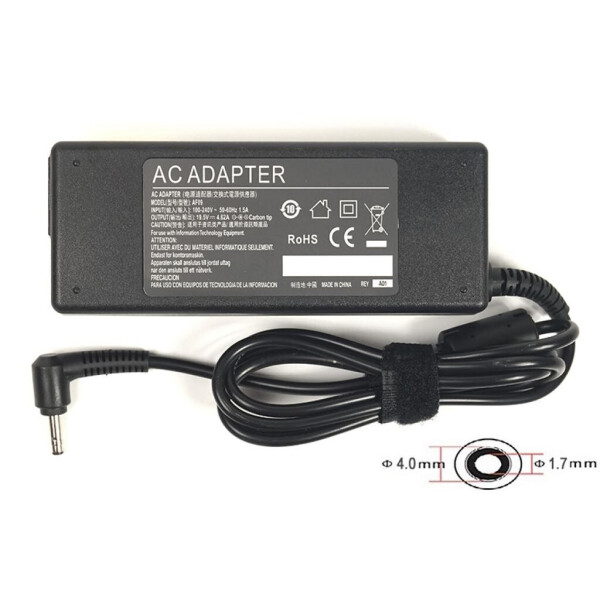 

Блок питания к ноутбуку PowerPlant DELL 220V, 19.5V 90W 4.62A (4.0*1.7 Bullet) (DL90G4017B)