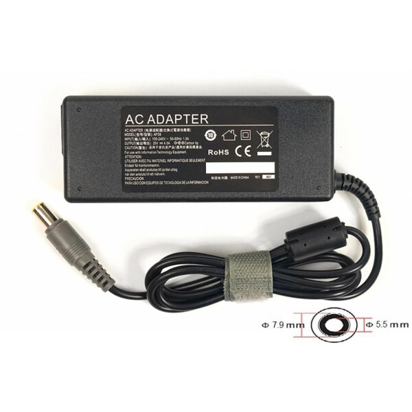 

Блок питания к ноутбуку PowerPlant IBM/LENOVO 220V, 20V 90W 4.5A (7.9*5.5) (IB90H7955)