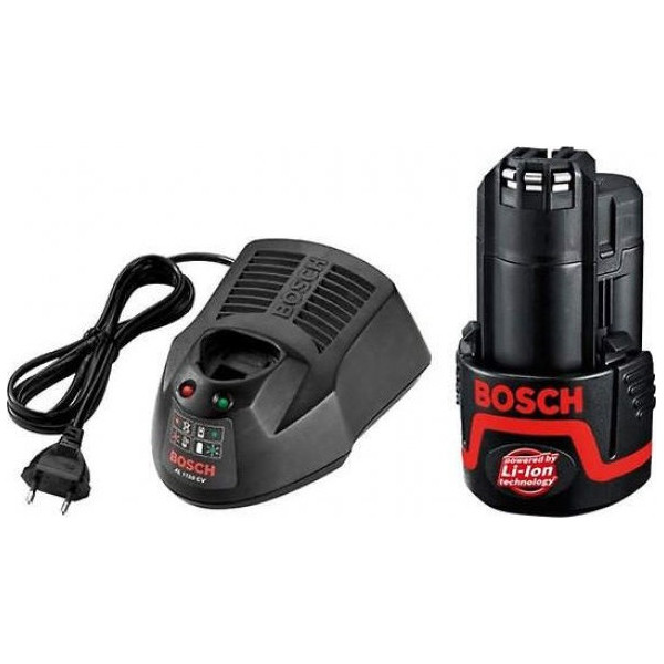 

Bosch 10.8 В Li-Ion 2.0 Ач + Зарядное устройство Bosch AL1130 (1600Z00041)
