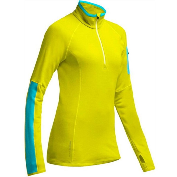 

Термокофта Icebreaker Atom LS Zip WMN chartreuse/glacier/white S (101 474 701 S)