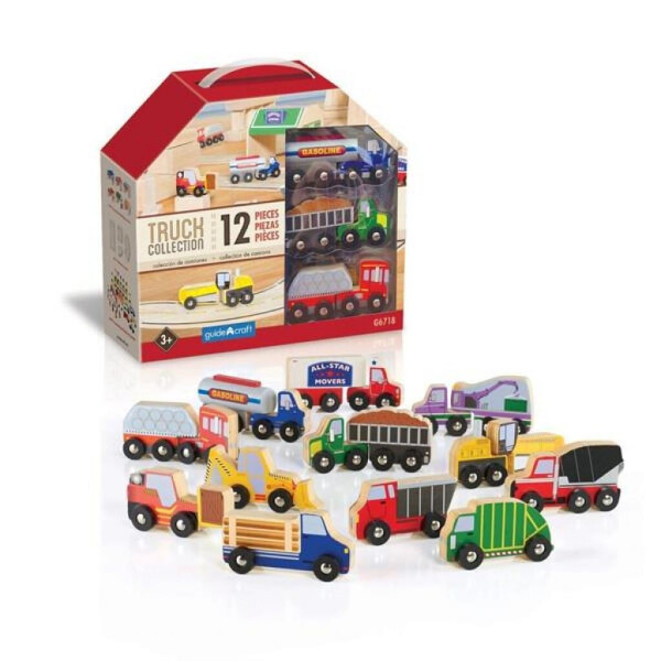 

Игровой набор Guidecraft Набор грузовиков Block Play к Дорожной системе 12 шт (G6718)