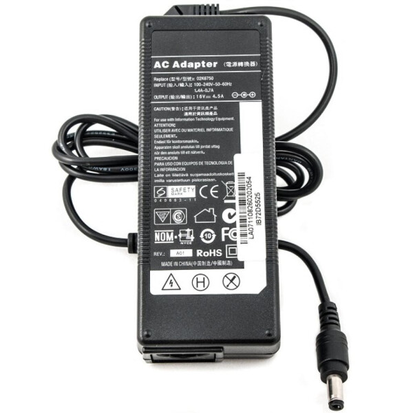 

Блок питания к ноутбуку PowerPlant IBM/LENOVO 220V, 16V 72W 4.5A (5.5*2.5) (IB72D5525)