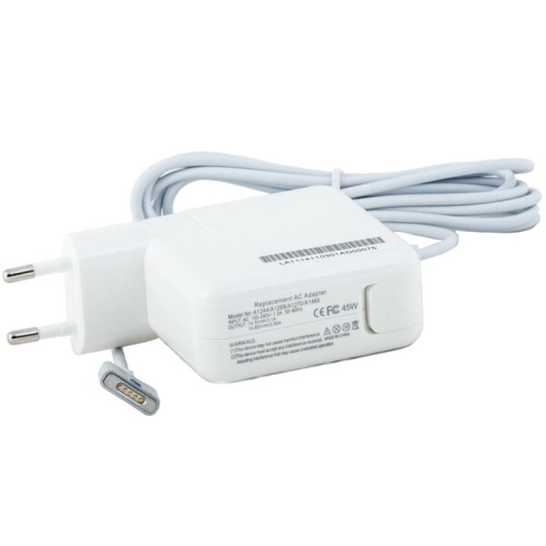 

Блок питания к ноутбуку PowerPlant APPLE 220V, 45W: 14.85V 3.05A (MagSafe 2) (AP45KMAG2)