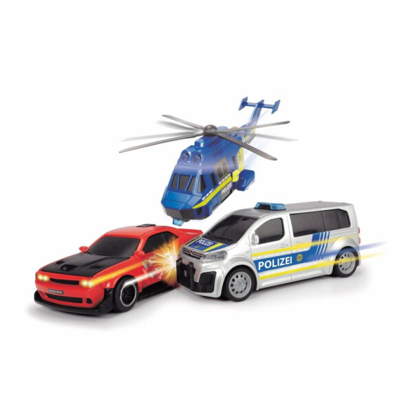 

Игровой набор Dickie Toys Полицейская погоня с 2 машинами и вертолетом (3715011)