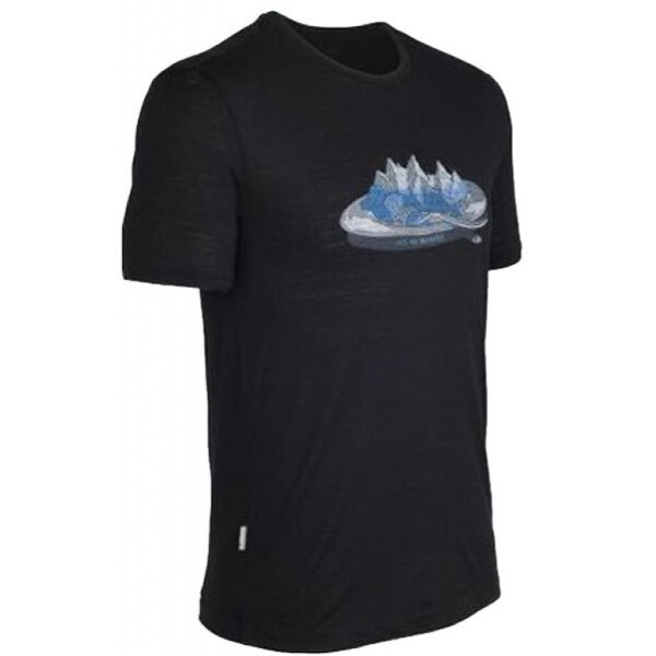 

Термофутболка Icebreaker Tech T Lite SS MEN Alps for breakfast black L (100 781 001 L)