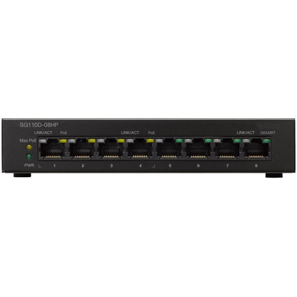 

Коммутатор сетевой Cisco SG110D-08HP-EU