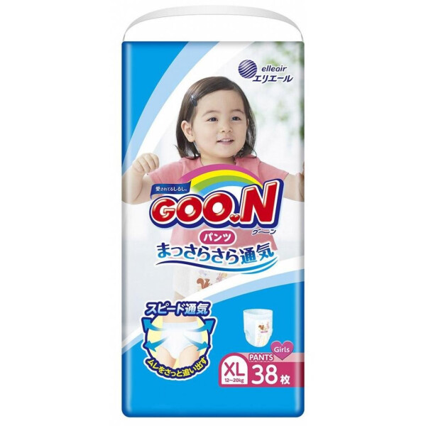 

Подгузник GOO.N для девочек 12-20 кг, XL, 38 шт (843099)