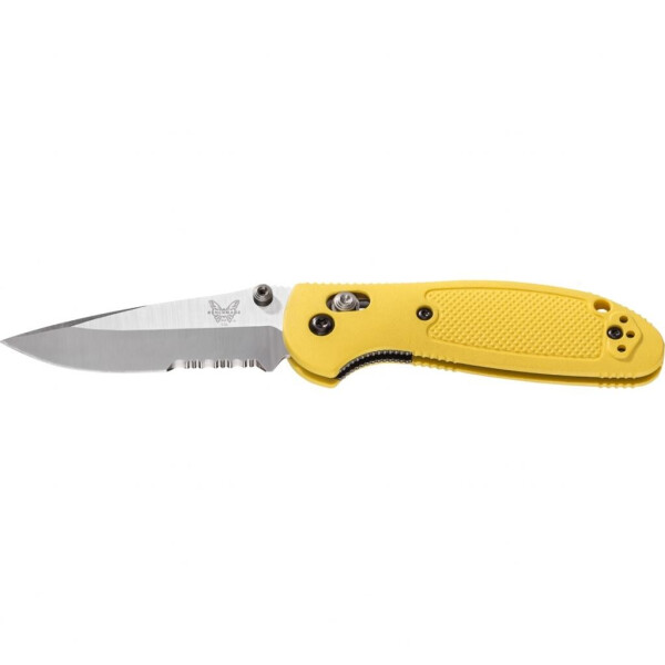 

Нож Benchmade "Pardue Griptilian Mini" Plain + Serrator, Yellow (556S-YEL)