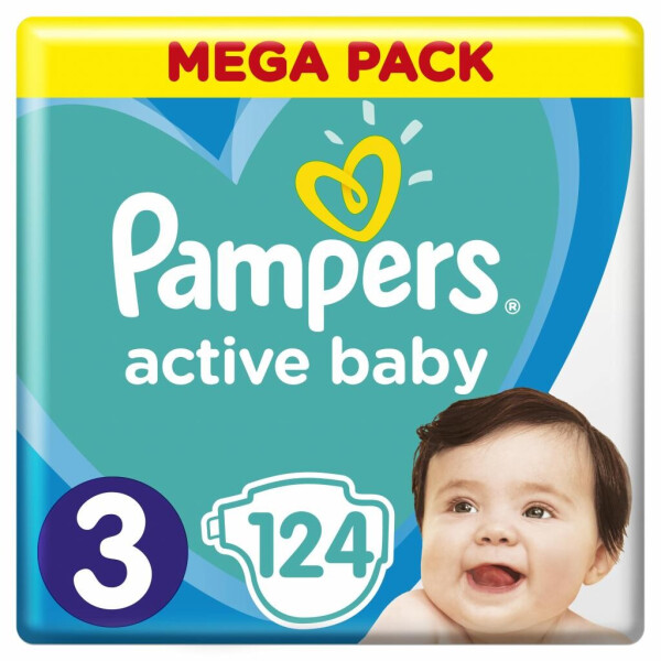 

Подгузник Pampers Active Baby Midi Размер 3 (6-10 кг), 124 шт. (8001090950857)