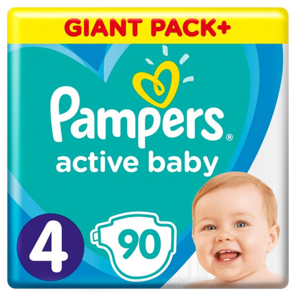 

Подгузник Pampers Active Baby Maxi Размер 4 (9-14 кг), 90 шт. (8001090950376)