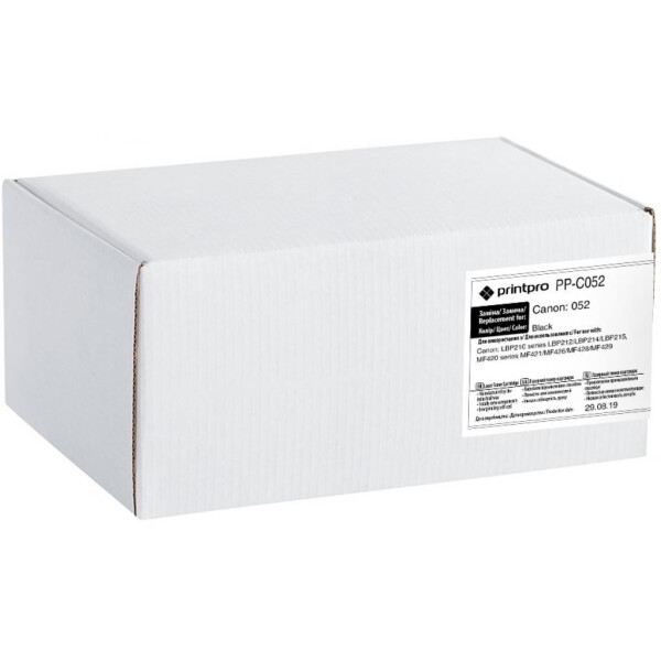 

Картридж PrintPro для CANON (052) LBP212/214/215/MF421/426/428/429 (PP-C052)