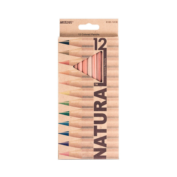 

Карандаши цветные Marco Natural 12 цветов 2.9mm в картонной упаковке (6100-12)