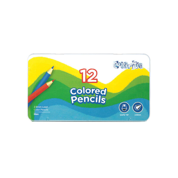 

Карандаши цветные Marco Colorite 12 цветов в металл. кейсе (1100-12TN)