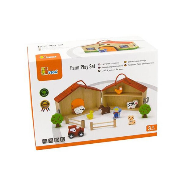 

Развивающая игрушка Viga Toys Деревянная ферма (51618)