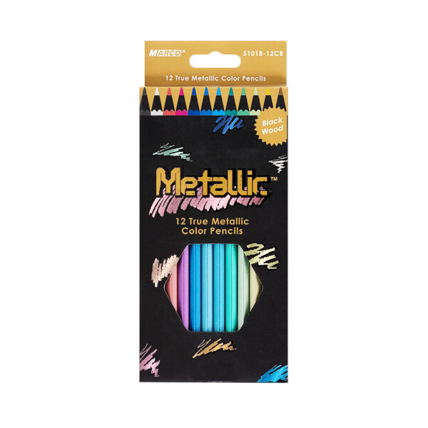 

Карандаши цветные Marco Metallic 12 цветов 2.9mm (5101-12CB)