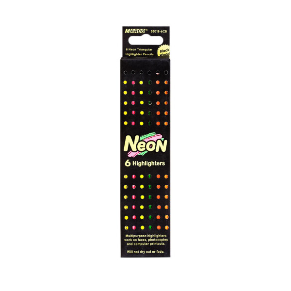 

Карандаши цветные Marco Neon 6 цветов 2.9mm (5500B-6CB)