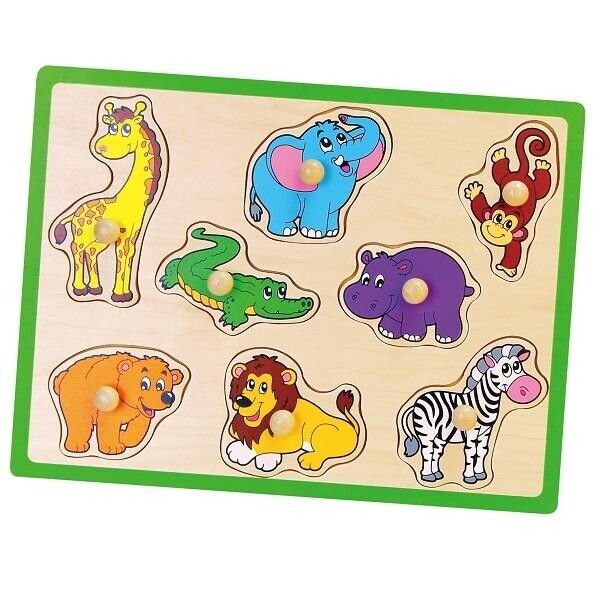 

Пазл-вкладыш Viga Toys 'Дикие животные' (50019)