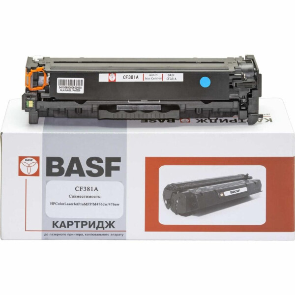 

Картридж BASF для HP CLJ Pro M476dn/M476dw/M476nw Cyan (KT-CF381A)