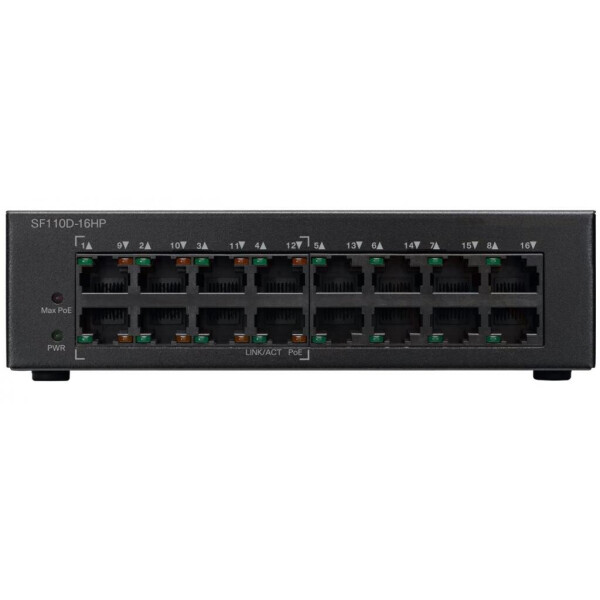 

Коммутатор сетевой Cisco SF110D-16HP-EU