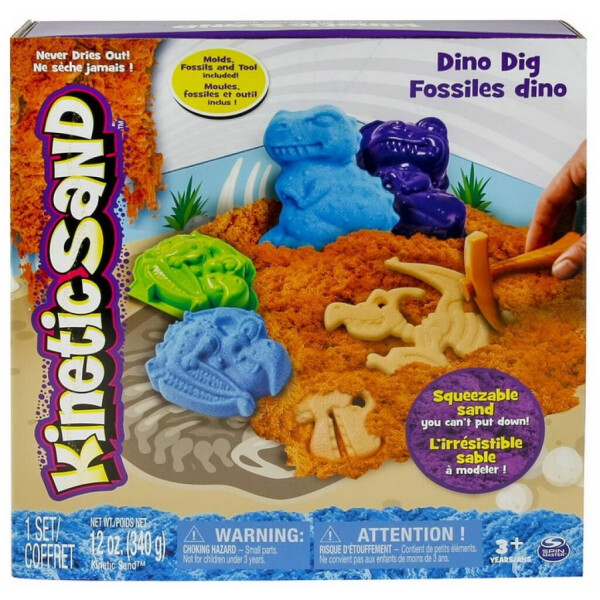 

Набор для творчества KINETIC SAND Dino голубой, коричневый (71415Dn)